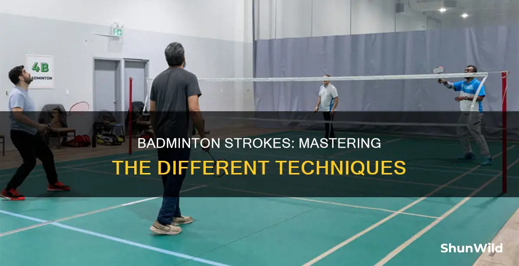 what are the different kinds of strokes in badminton
