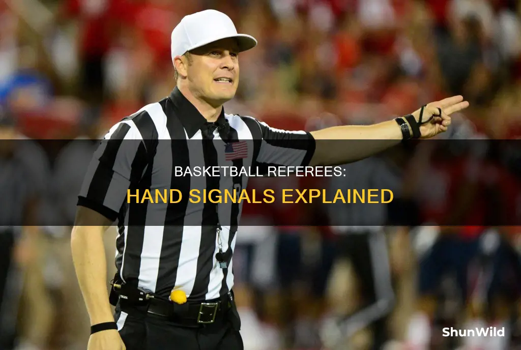 what are the different referees hand signals in basketball