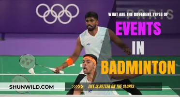 Badminton Events: Understanding Different Competition Types