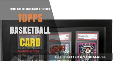 Standard Dimensions of 1969 Topps Basketball Cards