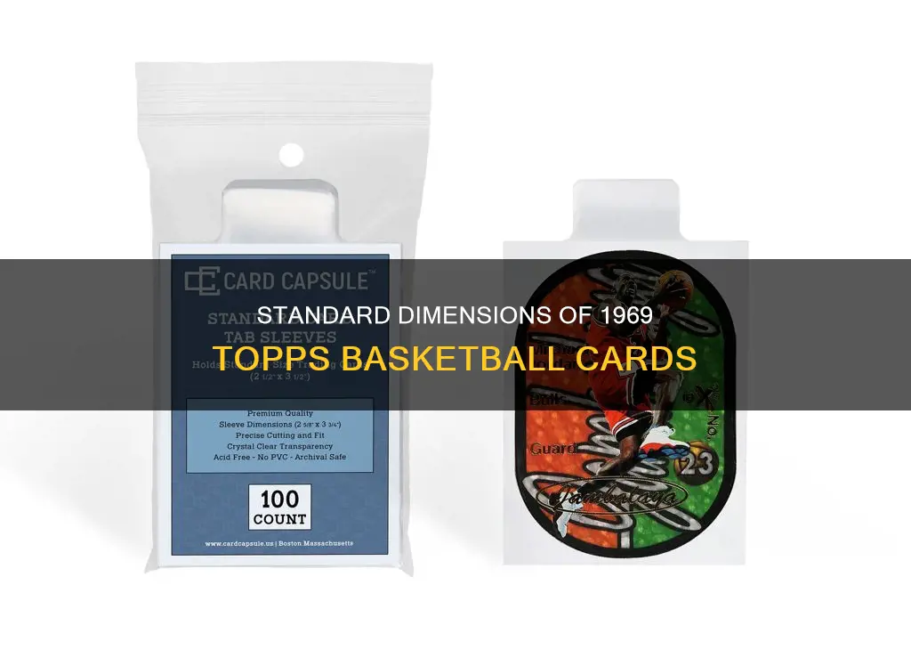 what are the dimension of a 1969 topps basketball card