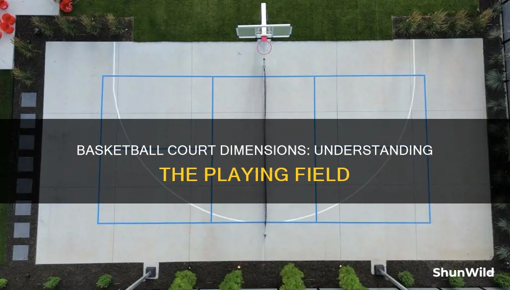 what are the dimension of basketball curt