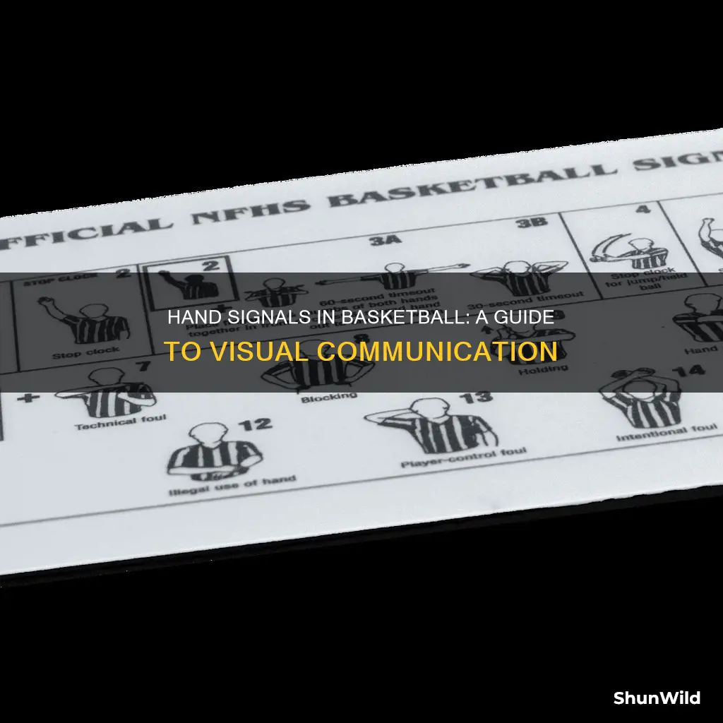 what are the hand signals used in basketball