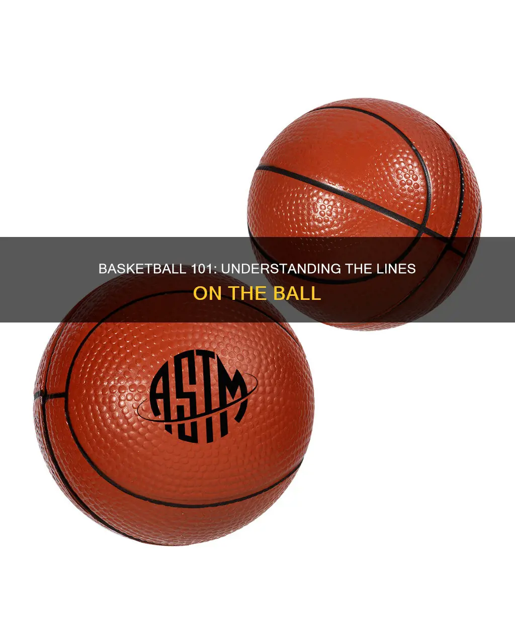 what are the lines on a basketball ball called