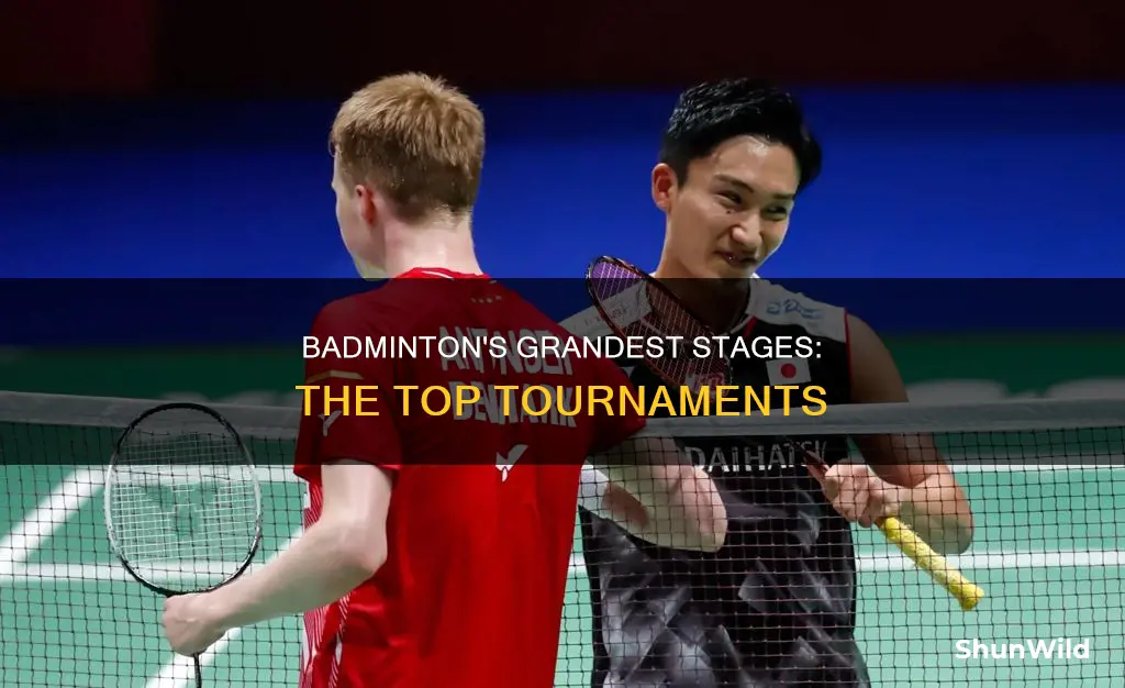 what are the major badminton tournaments