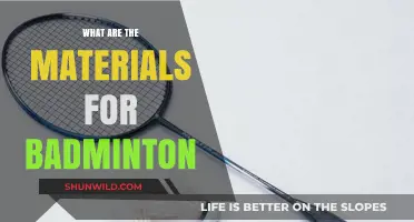 Badminton Equipment: Materials for Rackets and Shuttlecocks