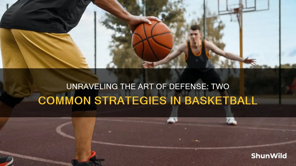 what are the two most common defenses used in basketball