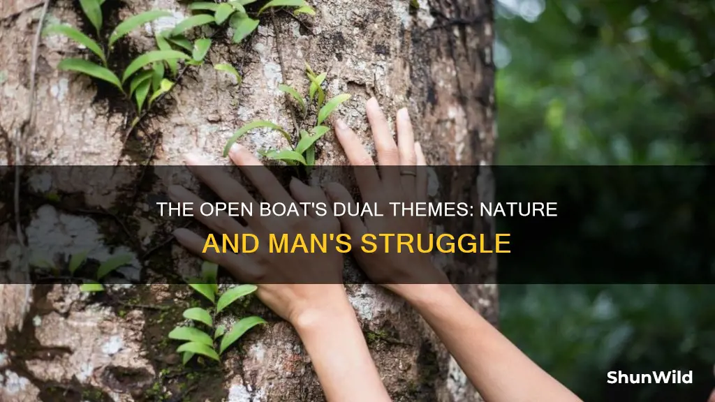 what are the two themes of the open boat