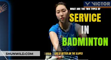 Badminton Service: Two Distinct Styles