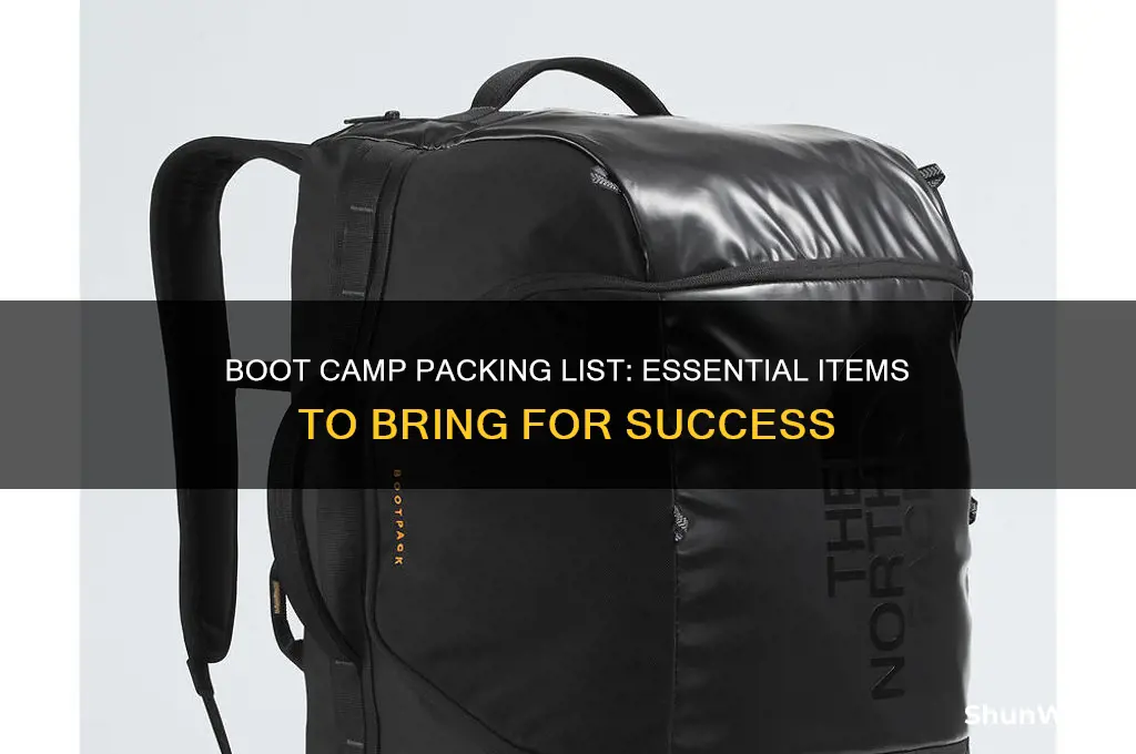 what are you allowed to bring to boot camp