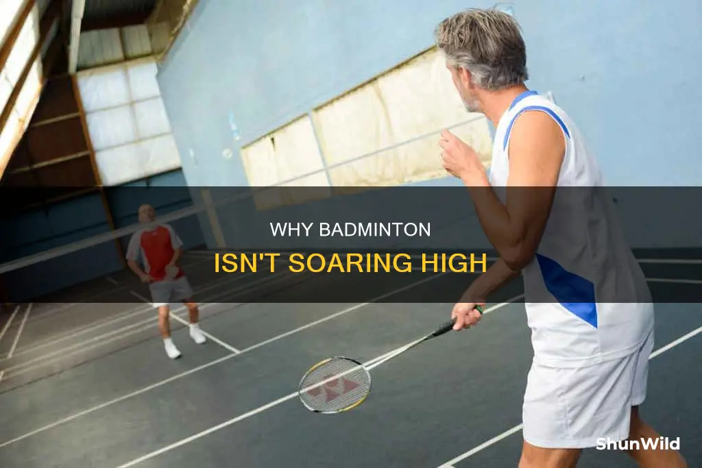 what badminton isnt that popular