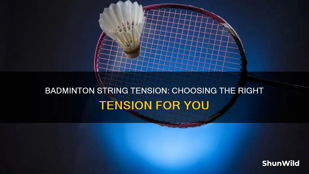 what badminton string tension should i use