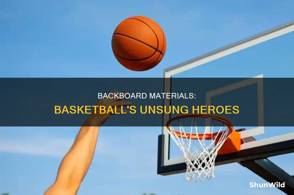 what basketball backboard made of