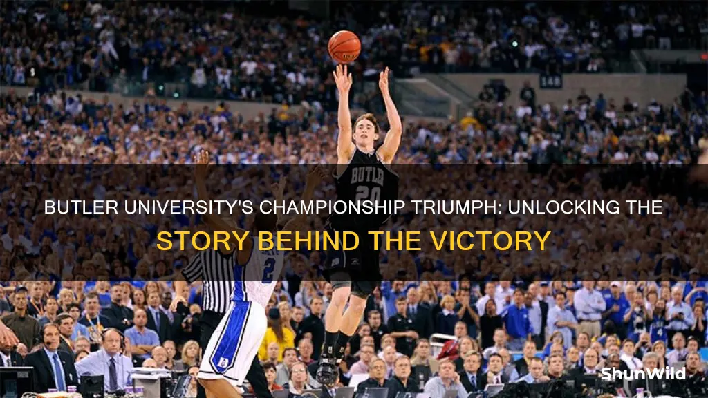 what basketball championship did butler university win