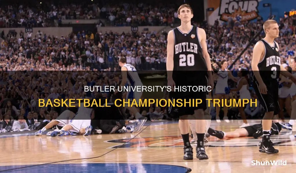 what basketball championship did butler university win