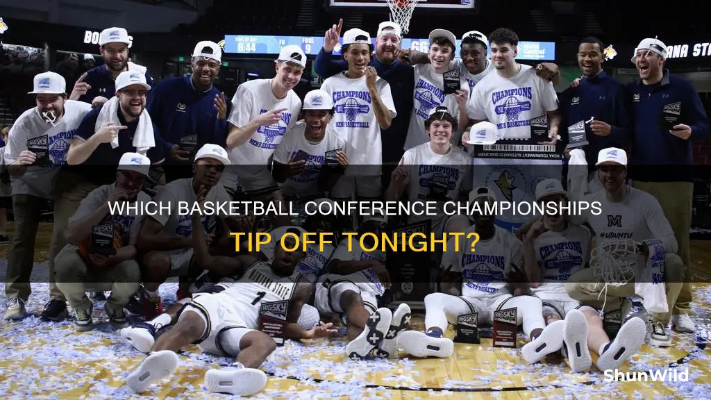 what basketball conference championship start tonight