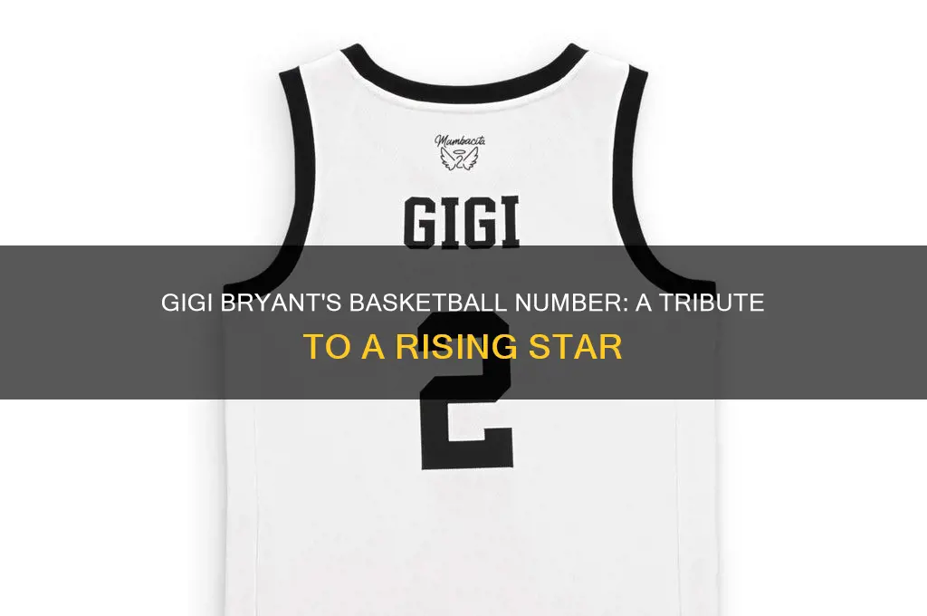 what basketball number was gigi bryant
