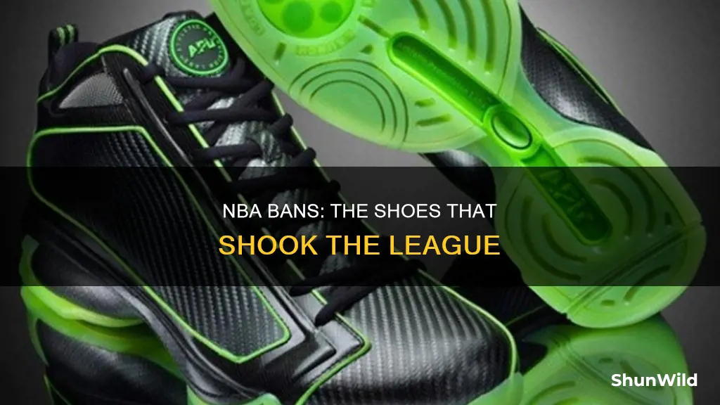what basketball shoes were once banned by the nba