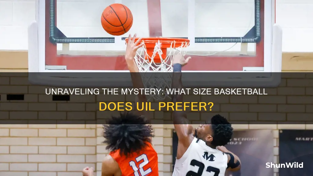 what basketball size does uil use