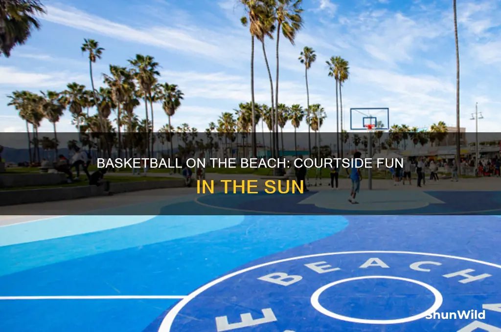 what beaches have a basketball coyrt