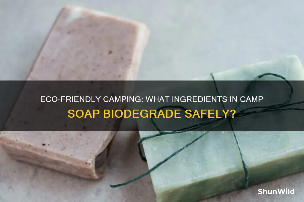 what biodegrades in camp soap