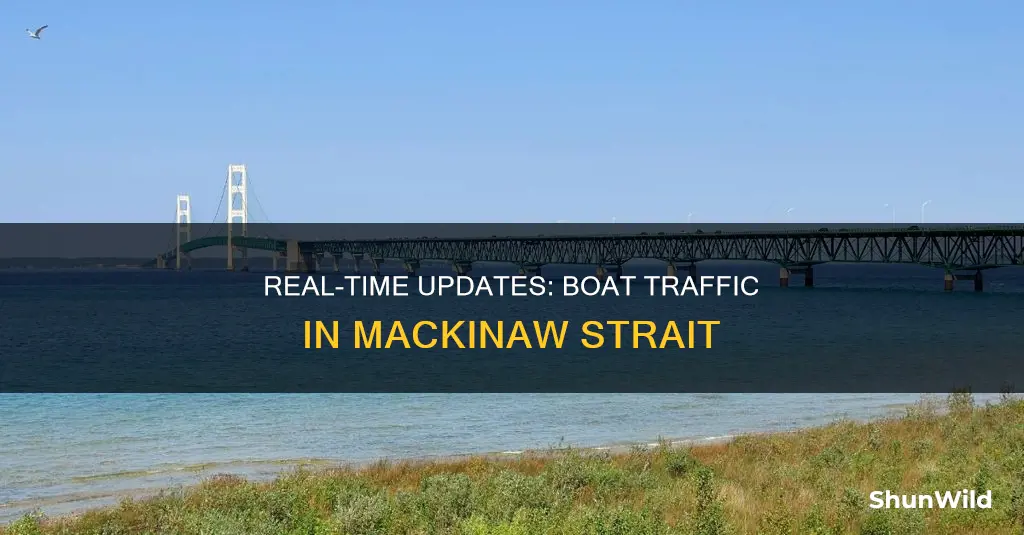 what boat is going through the mackinaw straight right now