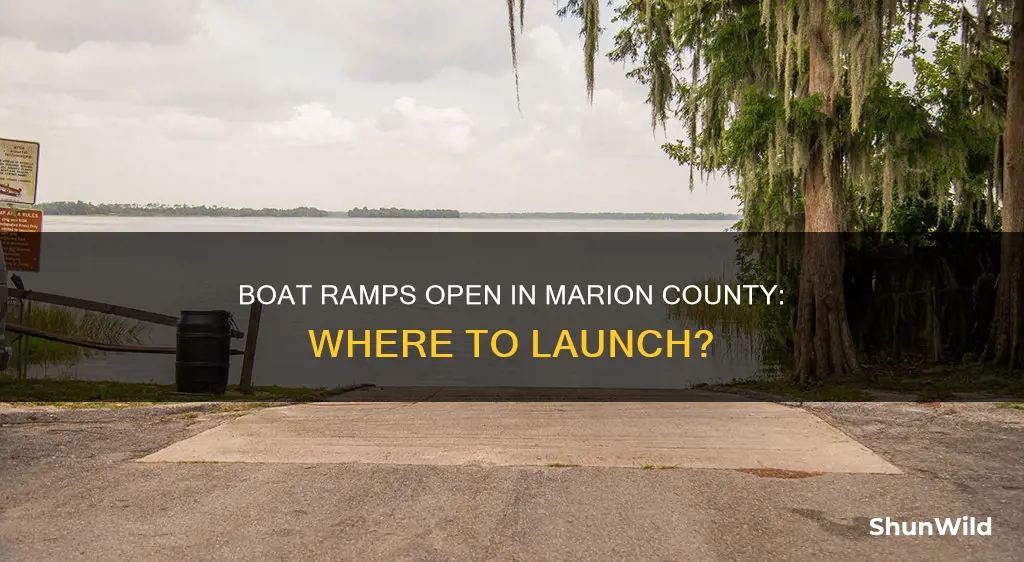 what boat ramps are open in marion county