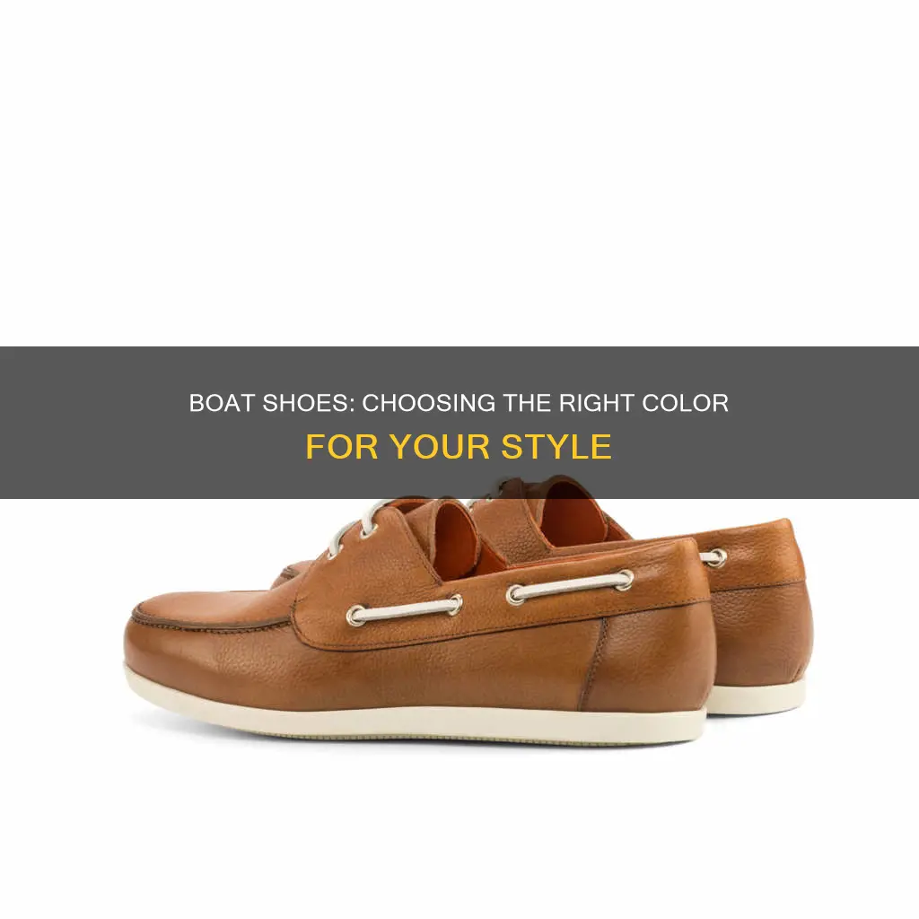 what boat shoe color