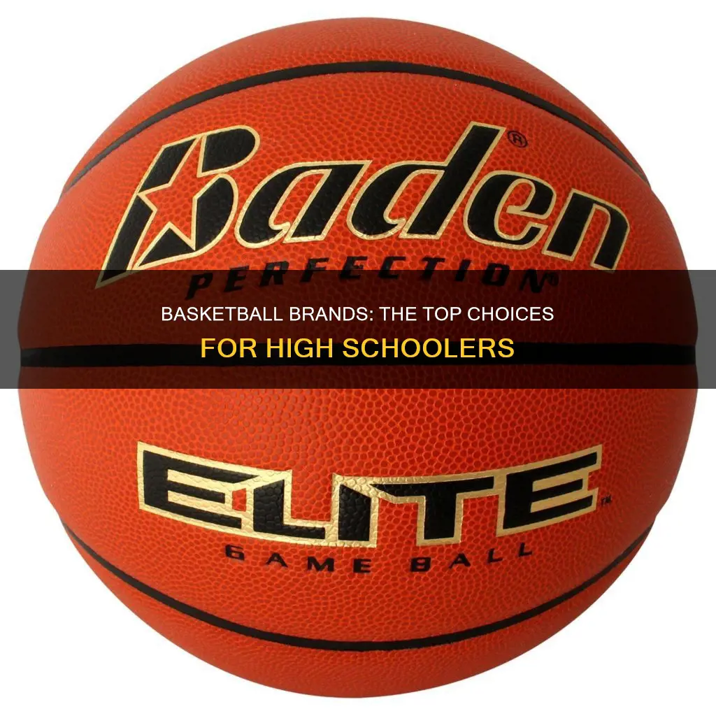 what brand basketball does high school use