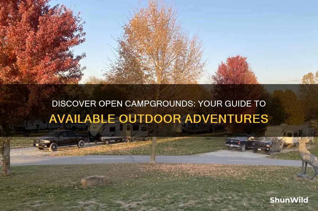 what camp grounds are open