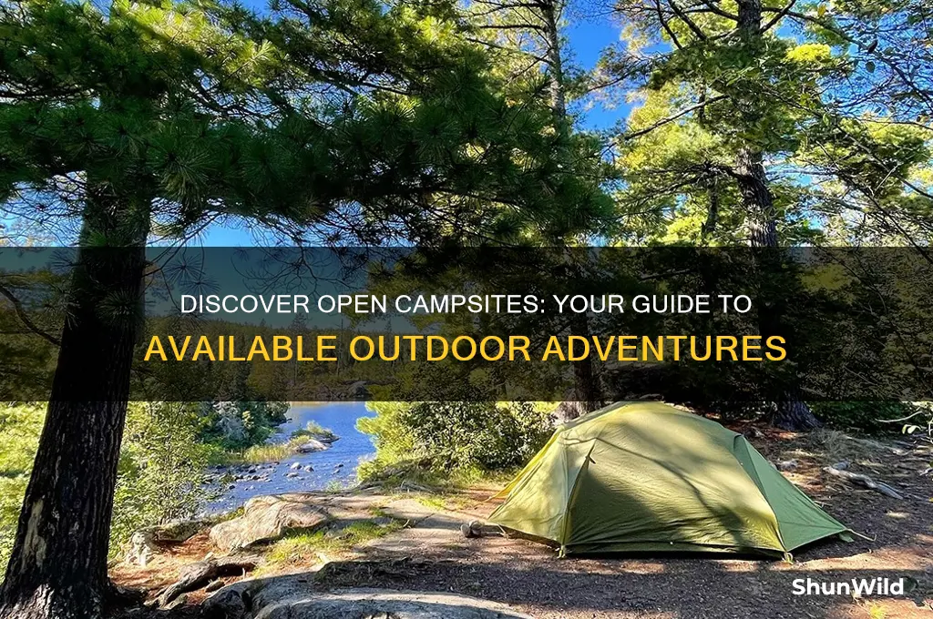 what camp sites are open