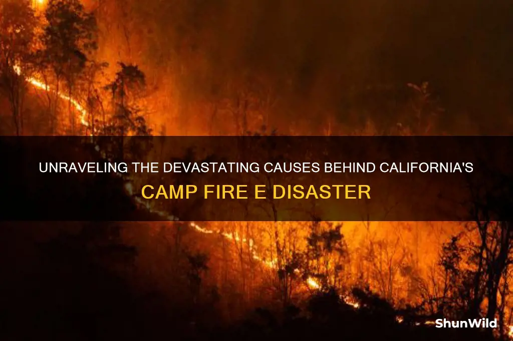 what caused camp fire e