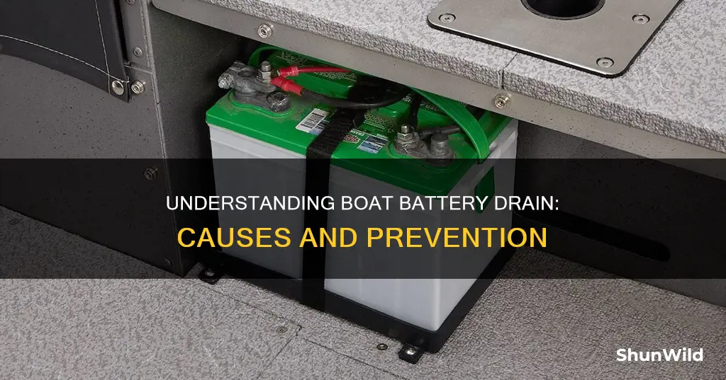 what causes a boat battery to drain