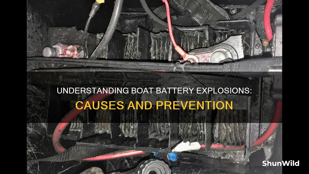 what causes a boat battery to explode