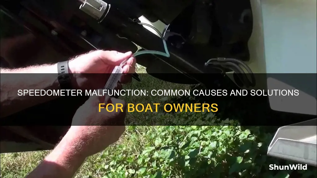 what causes a boat speedometer to stop working