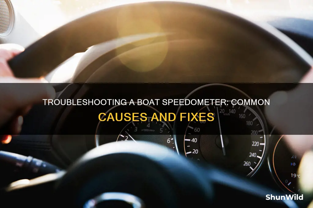 what causes a boat speedometer to stop working