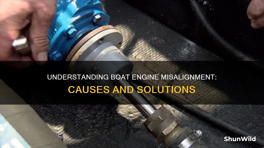 what causes boat engine misalignment