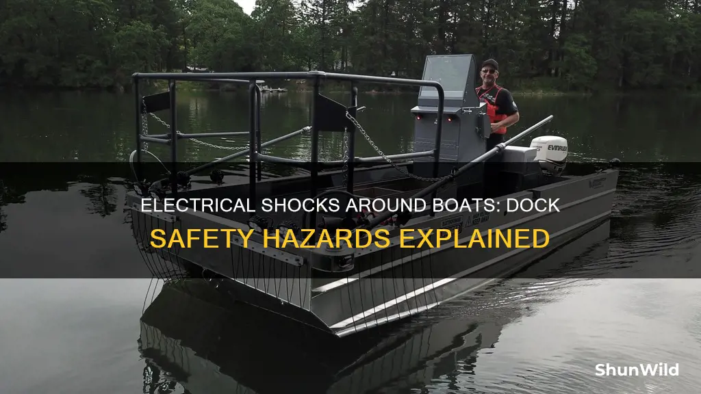 what causes eletrcal shock around boats and boat docks