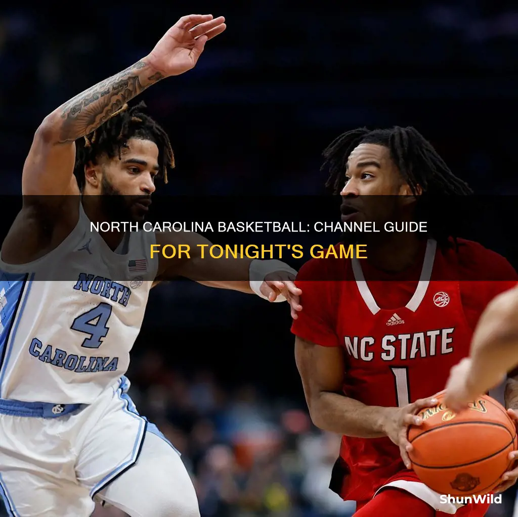 what channel is north carolina basketball on tonight