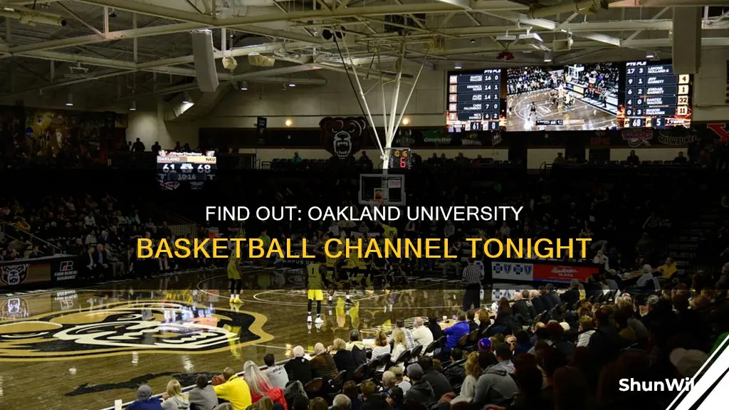 what channel is oakland university basketball on tonight