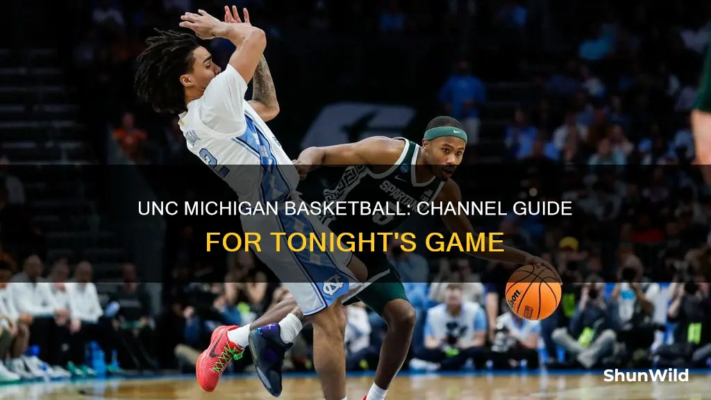 what channel is unc michigan basketball on tonight