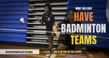 Badminton Teams: Which Colleges Have Them?