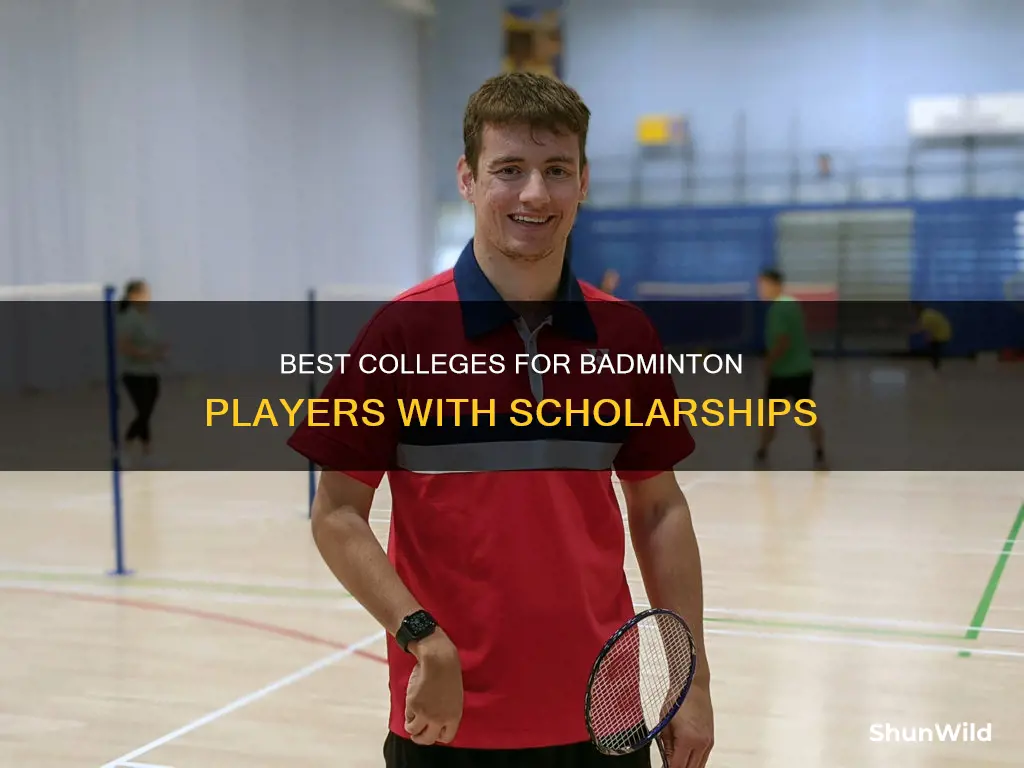 what colleges offer badminton scholarships
