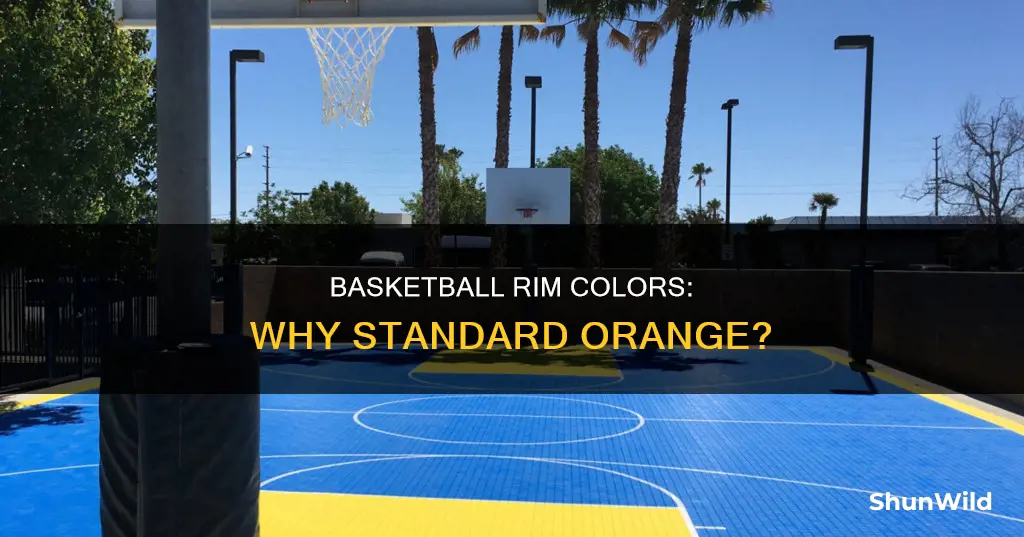 what color are basketball rims