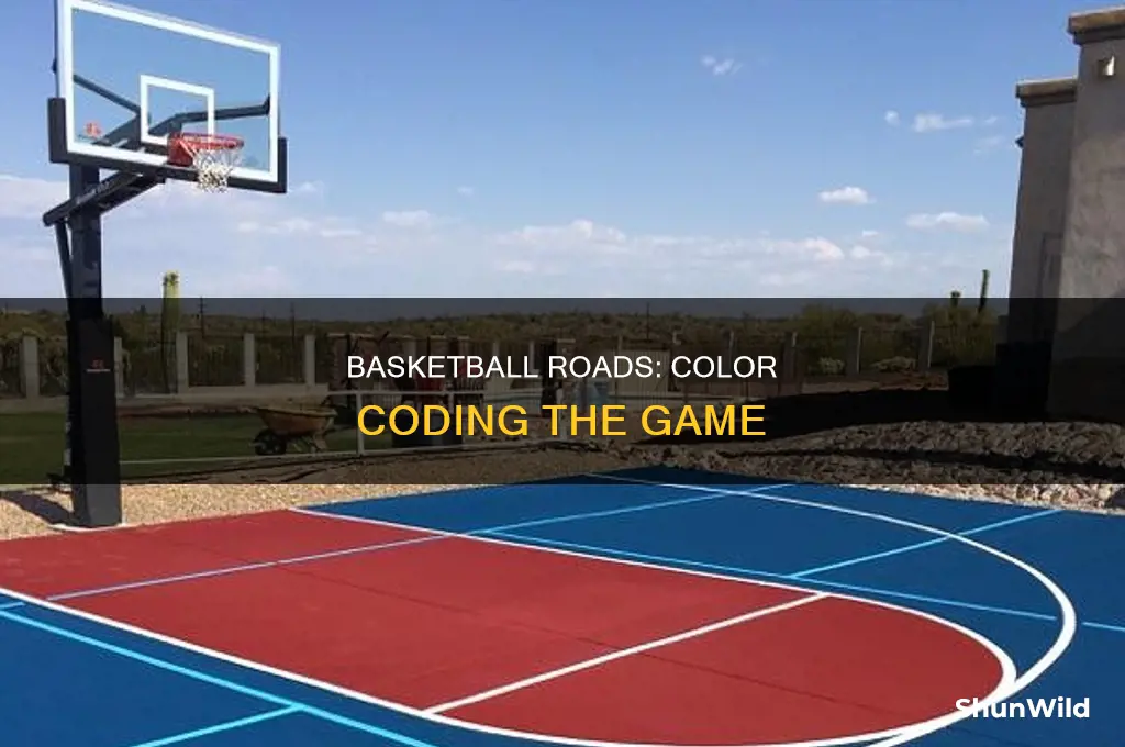 what color is road in basketball