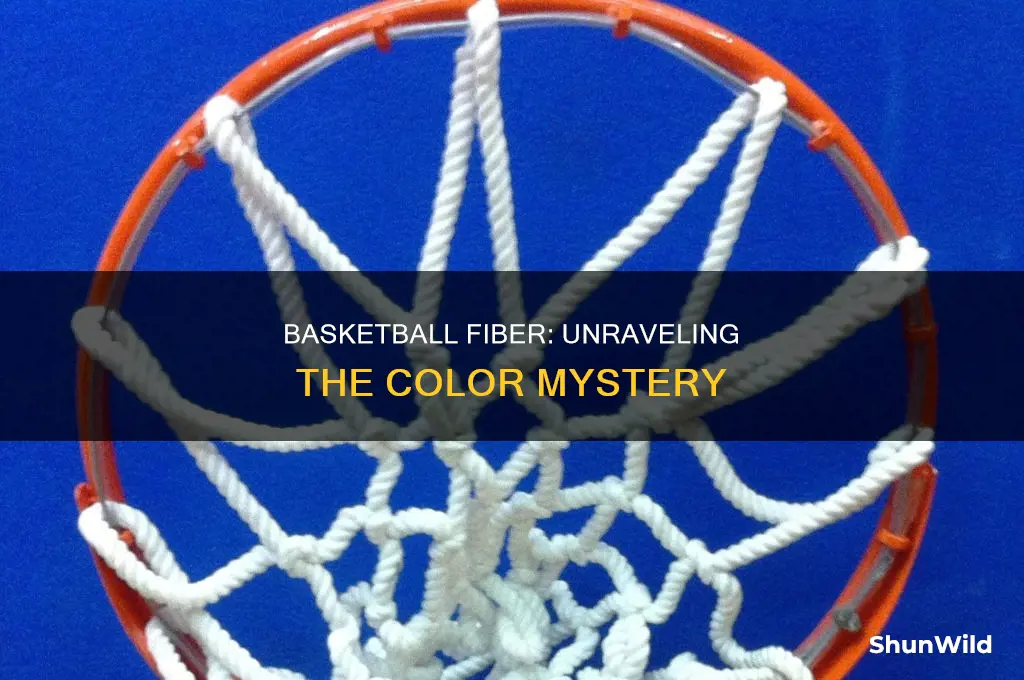 what color is the fiber in a basketball