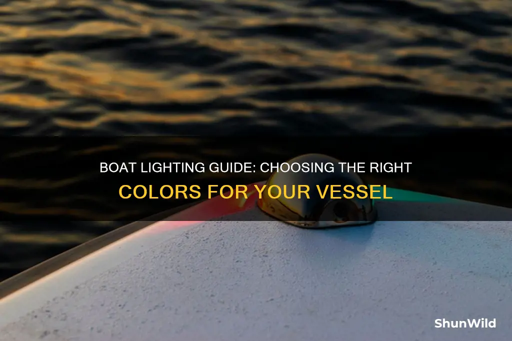 what color lights go on a boat