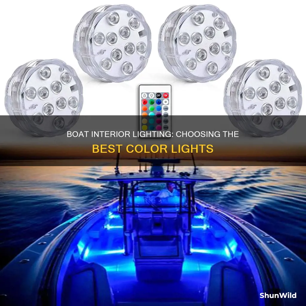 what color lights is best for boat interior