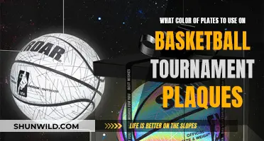 Choosing Plate Colors for Basketball Tournament Plaques