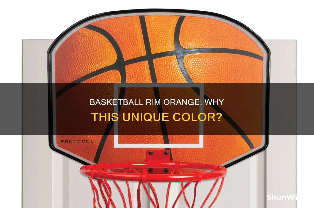 what color orange is a basketball rim